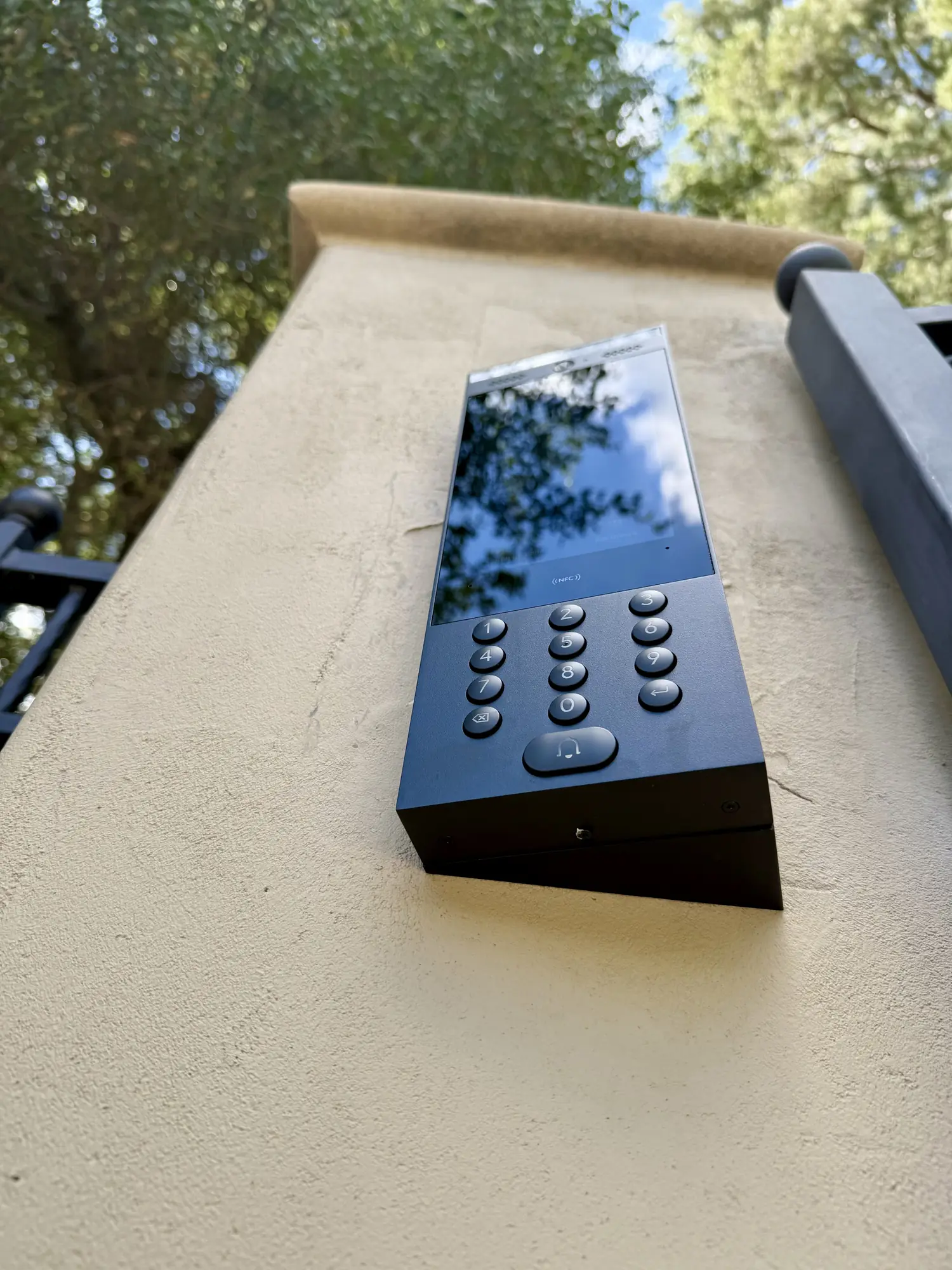 UniFi Access Intercom at the pedestrian gate