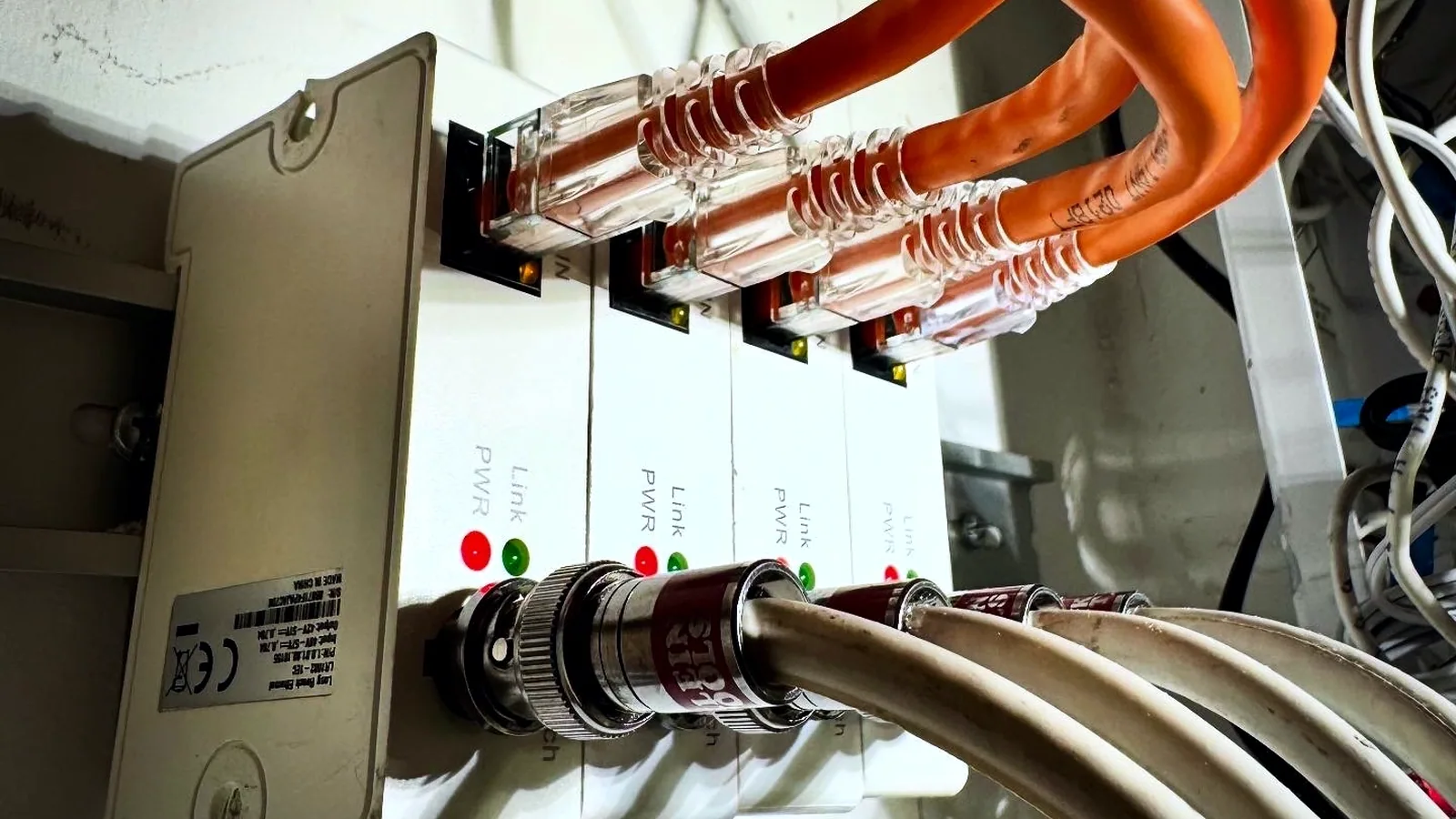 Coax-to-Ethernet converters during the install