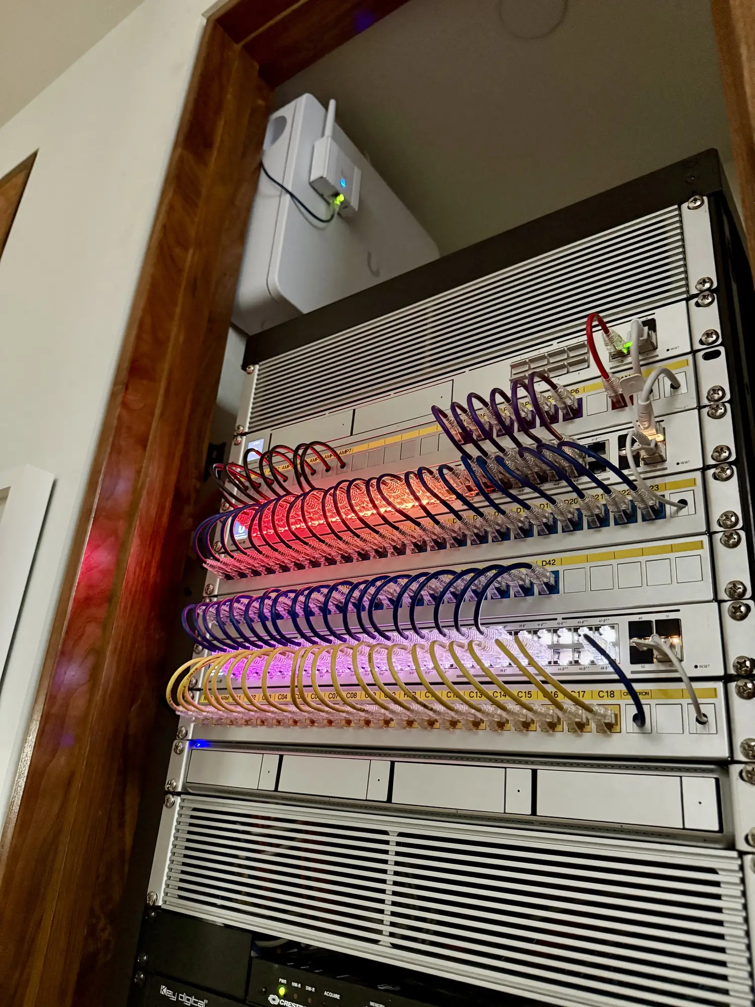 Finished rack in the alcove