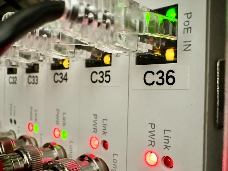 Long Reach coax extenders with BNC connectors reusing existing camera cabling